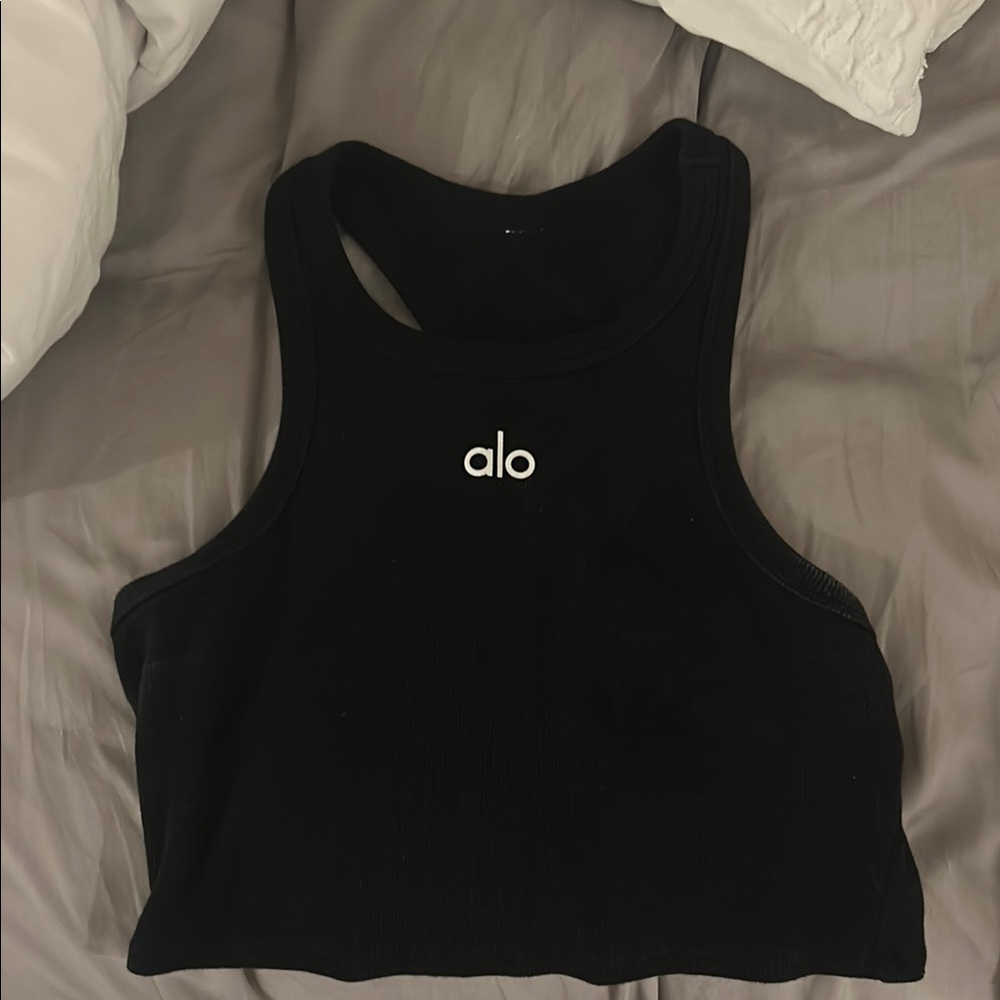 Alo Black Tank Top